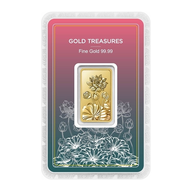Gold 99.99 1Baht (15.244g.) Lotus (ดอกบัว)