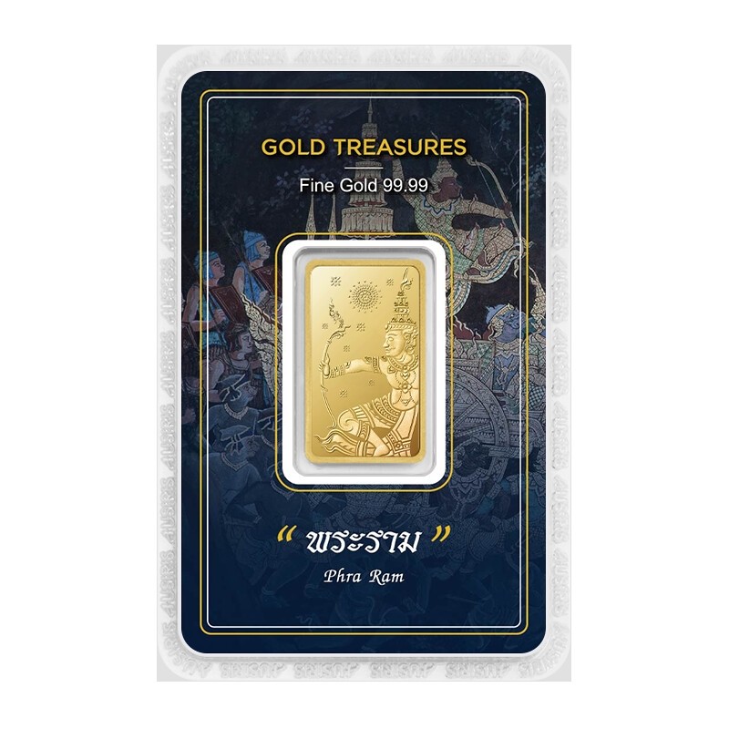 Gold 99.99 1Baht (15.244g.) PhraRam(พระราม)