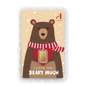 ทองคำแท่ง 1 กรัม I love you Beary much หมีน้ำตาล