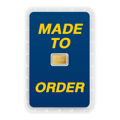 ทองคำแท่ง 0.6 กรัม ทองลายโลโก้ สั่งทำการ์ด Custom Card